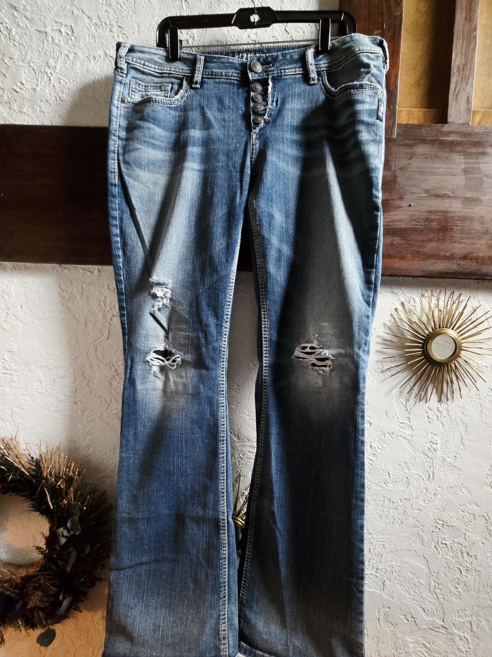 Silver Jeans Aiko Mid Boot in Dark Blue Denim
